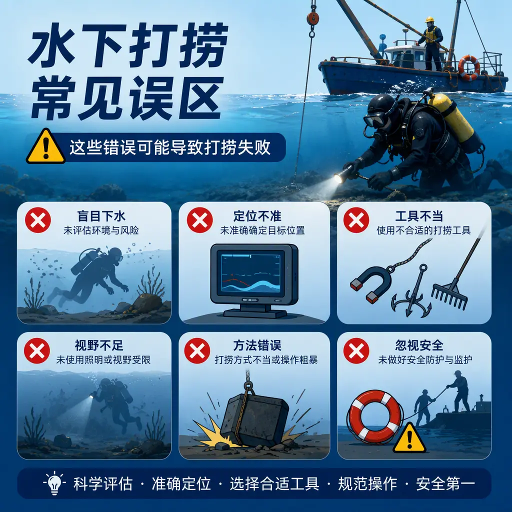 深耕水下打捞,兼顾民用失物与工程潜水作业虹口