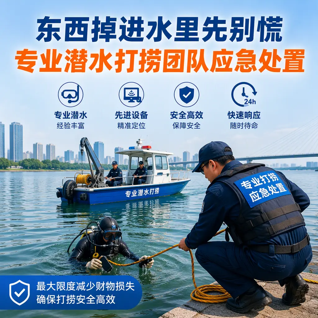 虹口东西掉进水里先别慌，专业潜水打捞团队应急处置